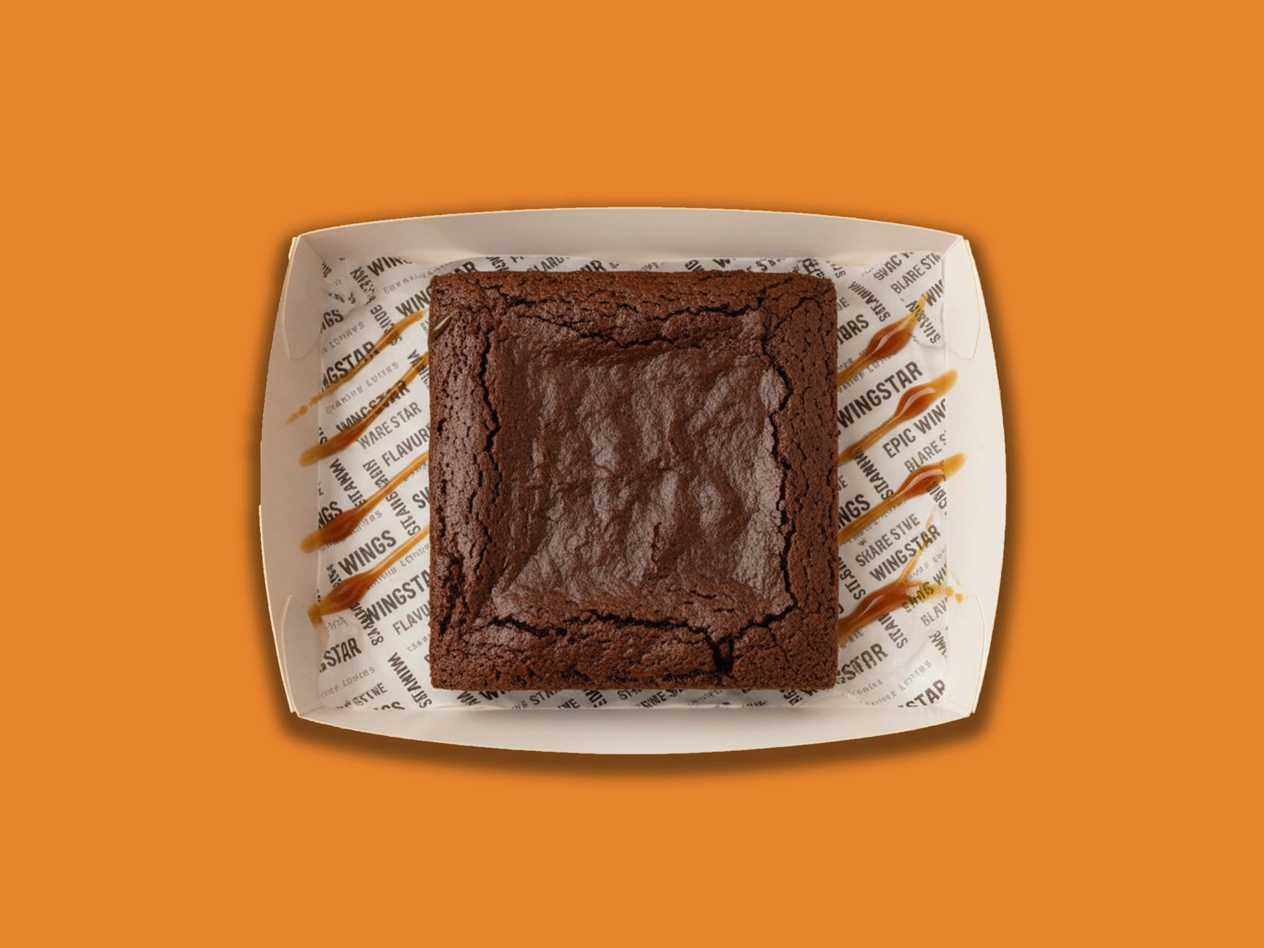 Chocolate brownie with ice cream